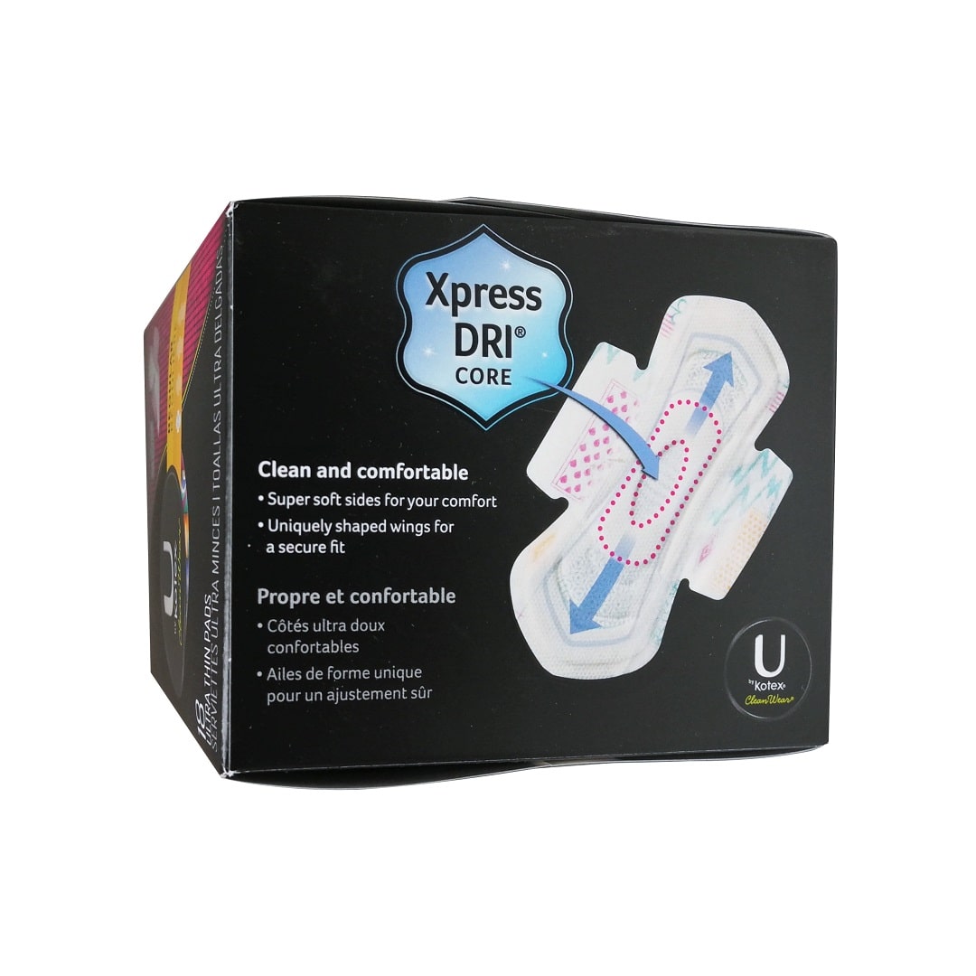 Technology behind U by Kotex Regular Ultra Thin Pads (18 count)