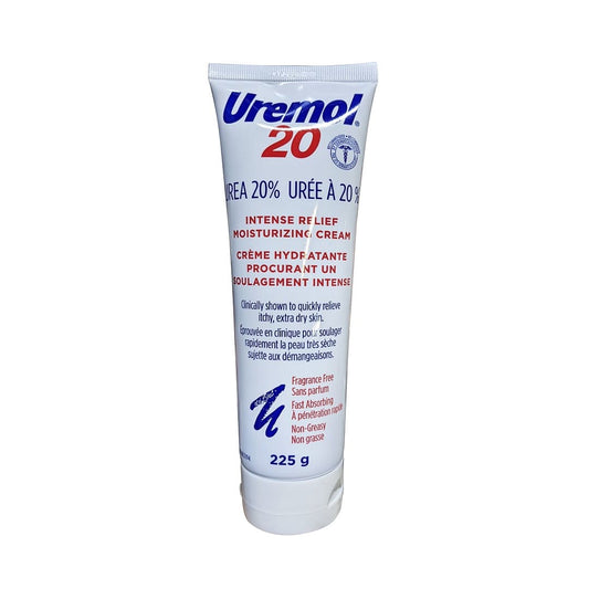 Product label for Uremol Urea 20% Cream (225 grams)