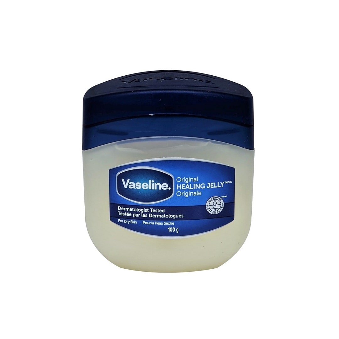 Product label for Vaseline Petroleum Jelly Original 100g