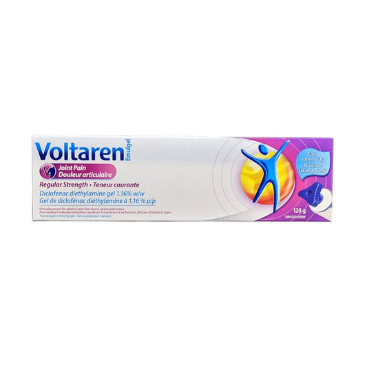 Product label for Voltaren Emulgel Joint Pain (120 grams)