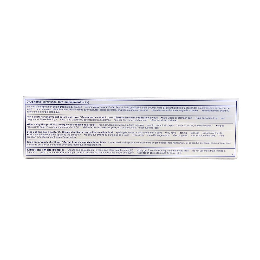Warnings and directions for Voltaren Emulgel Joint Pain (120 grams)