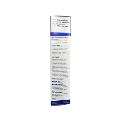 Indications, warnings, directions, ingredients for Zostrix HP Topical Analgesic Cream (60 grams) in French