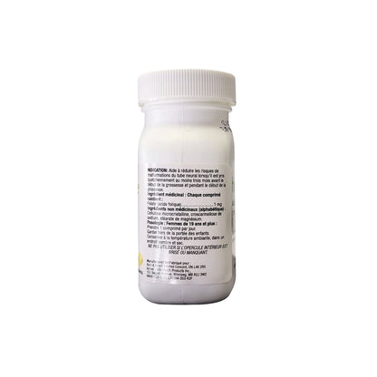 Indications, ingredients, directions for health One Folic Acid 1 mg (100 tablets) in French