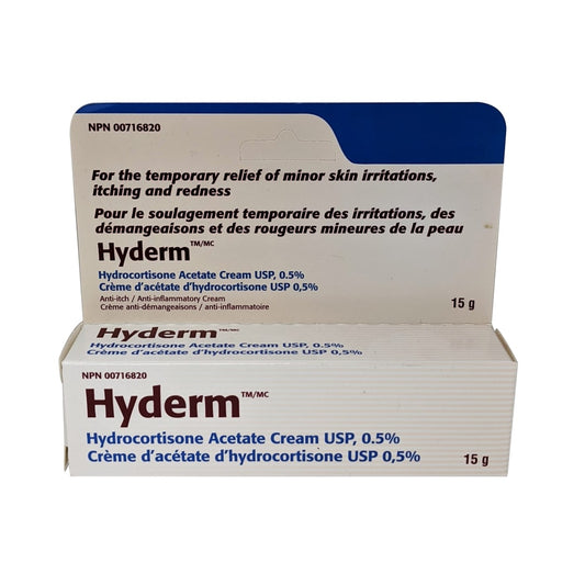 Product label for Taro Hyderm Hydrocortisone Acetate Cream 0.5%