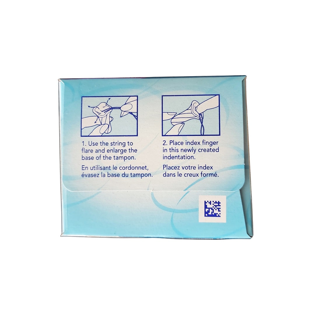 Instructions for o.b. Ultra Absorbency Tampons (40 count)