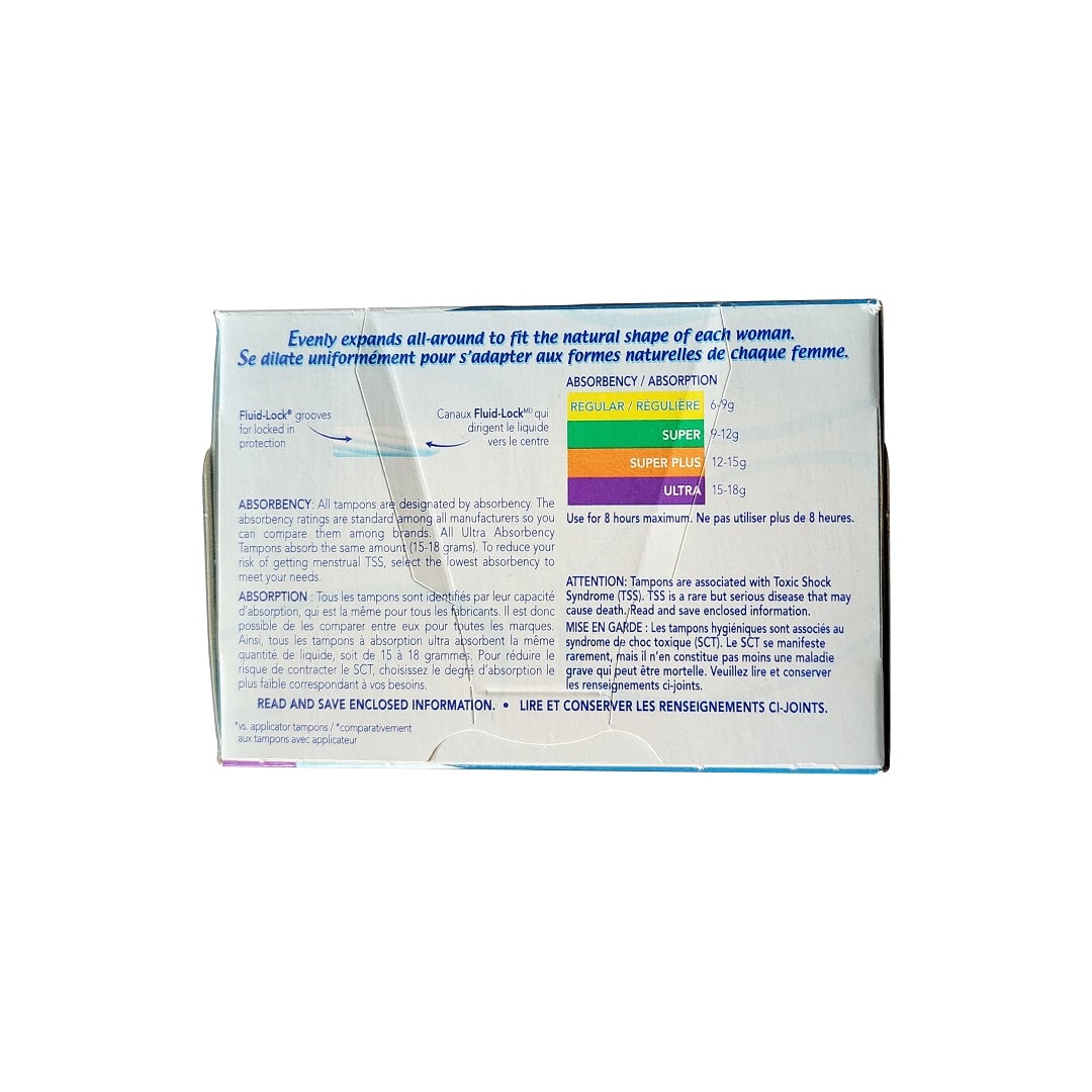 Description and cautions for o.b. Ultra Absorbency Tampons (40 count)