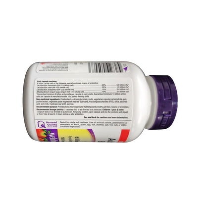 Ingredients and purpose for webber naturals Acidophilus Bifidus 6 Billion with FOS (180 capsules) in English